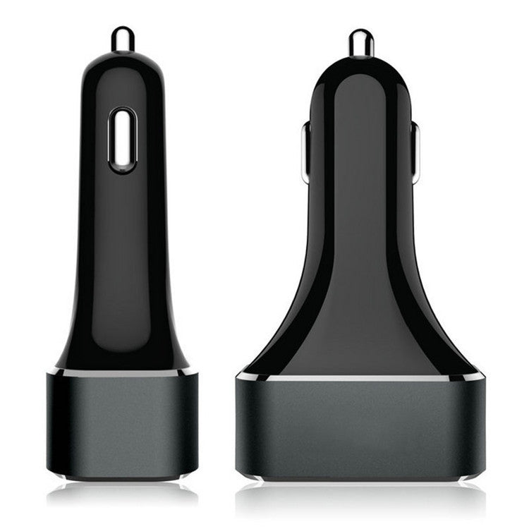 4USB Car Charger Aluminum Alloy Intelligent Identification Car Charger 9..6A Multi-USB Universal Car Charger