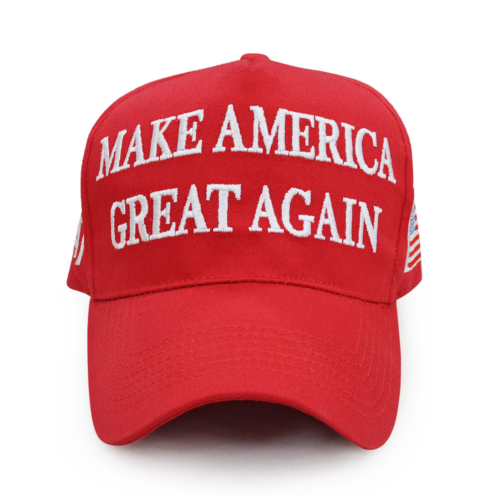 Hat Embroidery Trump New Foreign Trade Hot Cap Cross-border Baseball Cap Trump Hat Wholesale