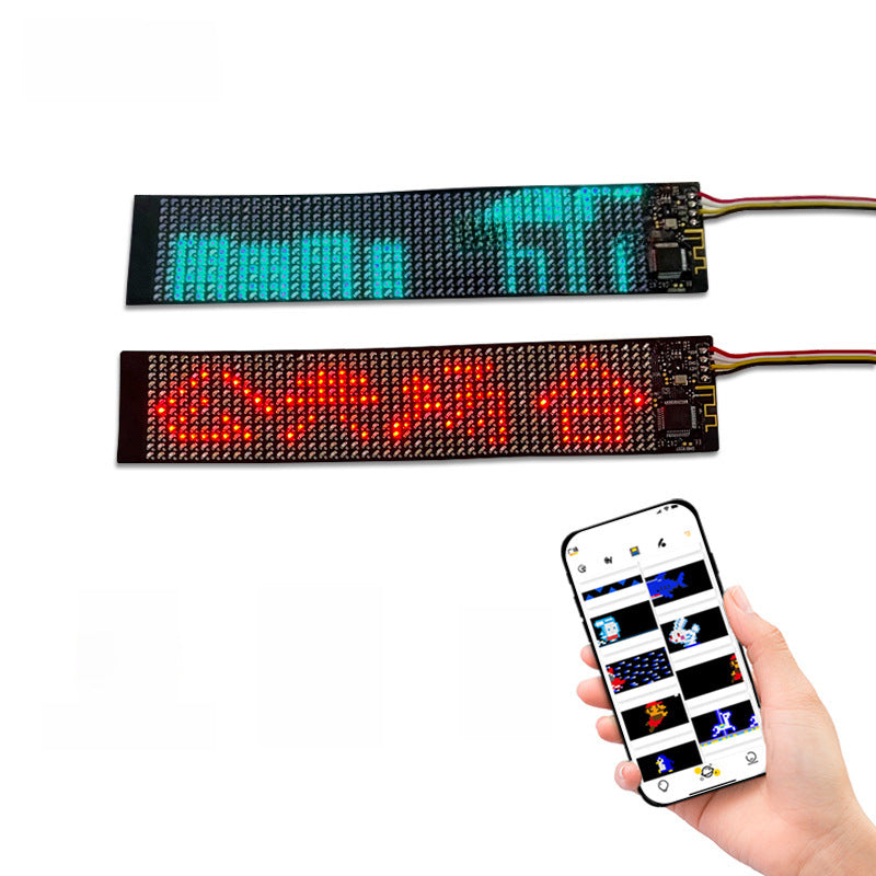 Led Flexible Display Hat Bluetooth LED Display Flexible Led Screen Backpack Vest Led Flexible Screen