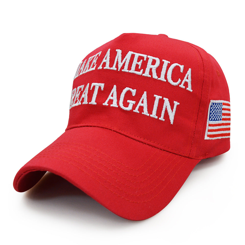Hat Embroidery Trump New Foreign Trade Hot Cap Cross-border Baseball Cap Trump Hat Wholesale