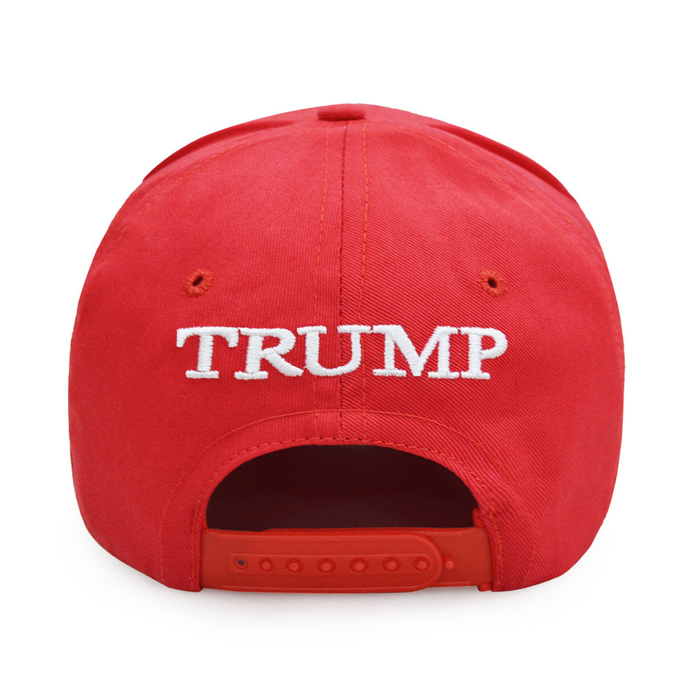 Hat Embroidery Trump New Foreign Trade Hot Cap Cross-border Baseball Cap Trump Hat Wholesale