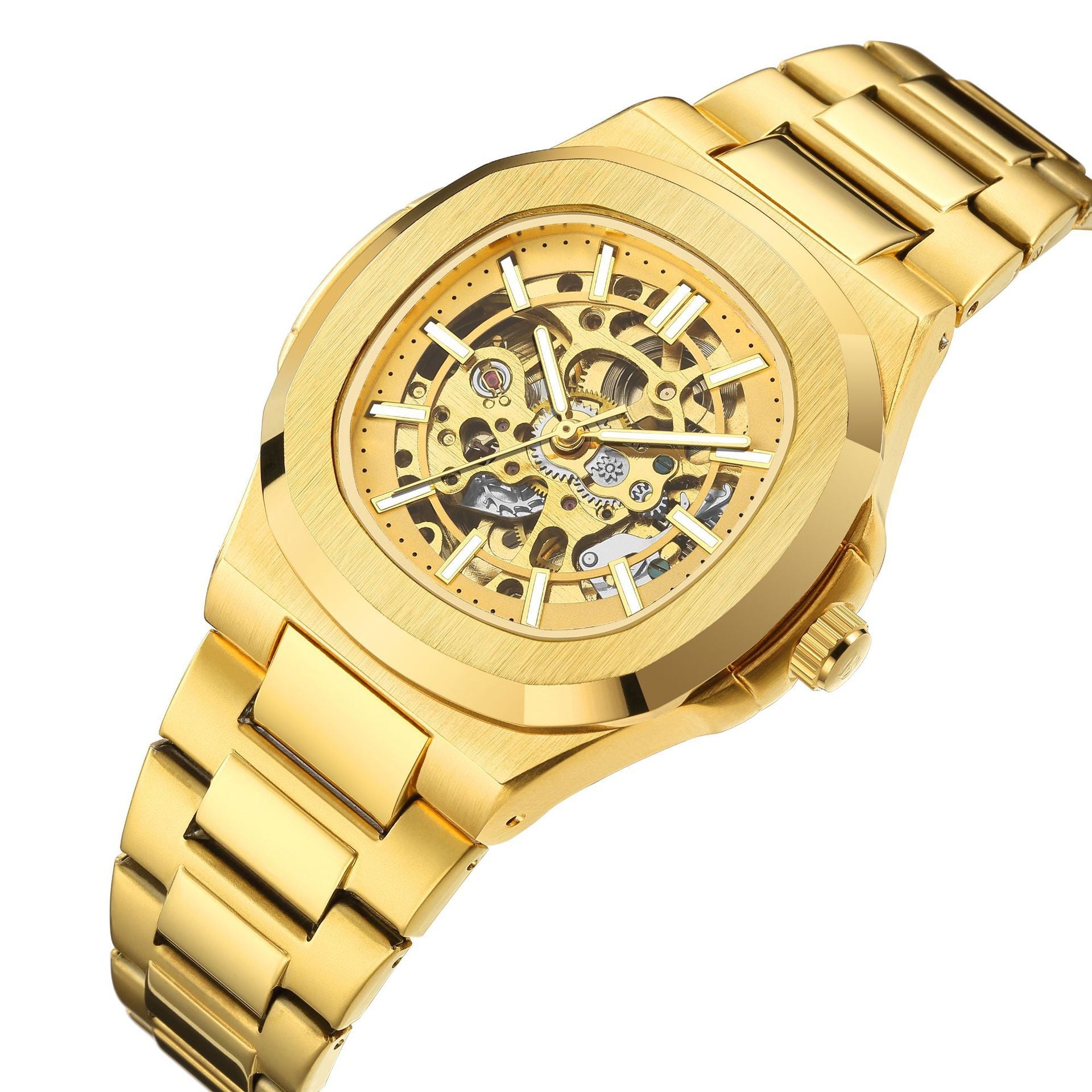 Swiss Men's Watch Mechanical Watch Hollow New Men's Watch Automatic Brand Business Watch